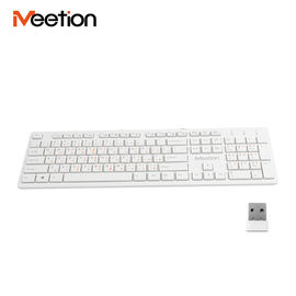 MEETION WK841 Shenzhen CC CE Multimedia Office White Arabic Slim Usb 2.4G Wireless Keyboard For Laptop Pc
