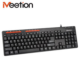 Simple design Cost-effective Multimedia USB Corded Computer Keyboard with quiet and precise keystroke