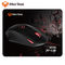 MEETION New Product optical sensor rgb USB Ergonomic wired gaming Mouse with mouse pad