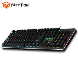 MEETION MK007 Ergonomic Macro Led Backlit Light Customizable Metal Pc Computer Rgb Gamer Gaming Mechanical Keyboard
