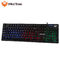 US Layout Cool Multicolor and Soft key backlit USB wired Rainbow gaming Keyboard