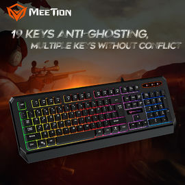 MeeTion K9320 Sehznhen Desktop Ergonomic Multimedia Waterproof USB Wired Light Backlight Membrane PC Computer Gamer Keyboard