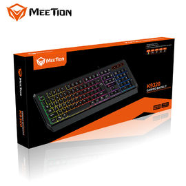 MeeTion K9320 Sehznhen Desktop Ergonomic Multimedia Waterproof USB Wired Light Backlight Membrane PC Computer Gamer Keyboard