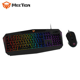 Hot Selling Rainbow Laser Backlit Gaming Keyboard Mouse Combos Of Meetion