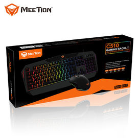 Hot Selling Rainbow Laser Backlit Gaming Keyboard Mouse Combos Of Meetion