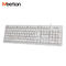 WholeSales Brands Ergonomic White Color Design Waterproof Comfortable Wired Computer Keyboard
