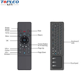 Deft design T6 2.4G Fly mouse mini wireless airmouse keyboard with touchpad